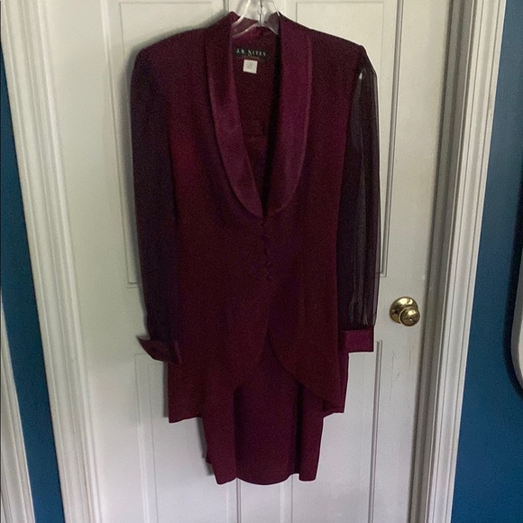 Vintage Blazer with Sheer Accents and Matching Mini Dress - Picture 1 of 6